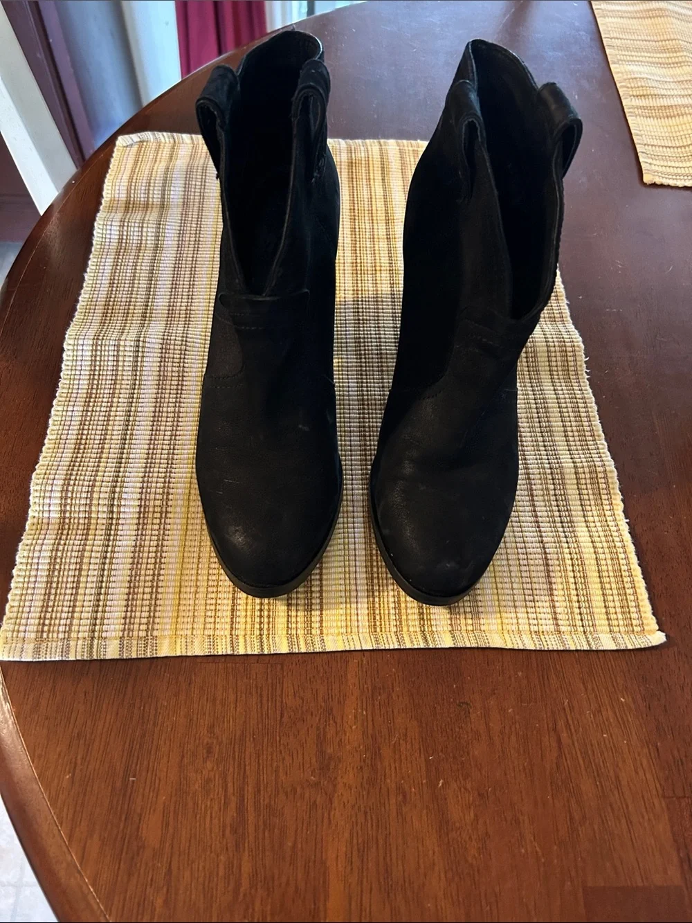 Vince Camuto Black Suede Ankle Booties